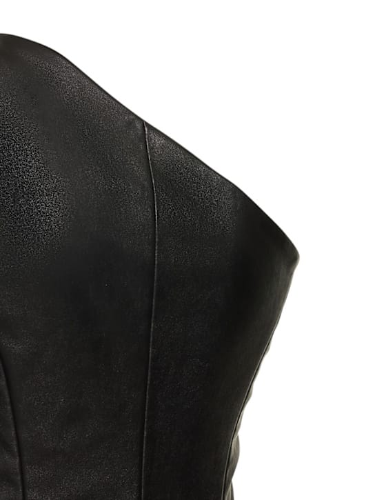 Michael Kors Collection: Abito monospalla in pelle d'agnello