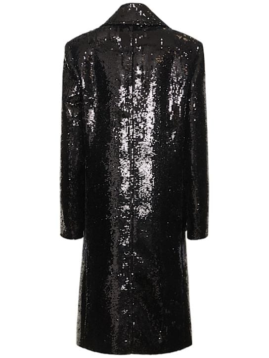 Michael Kors Collection: Chesterfield亮片双排扣大衣