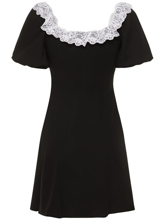 Alessandra Rich: Vestido corto de lana virgen