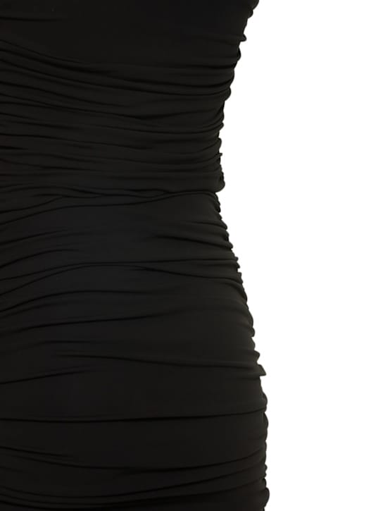 Michael Kors Collection: Ruched one-shoulder midi dress