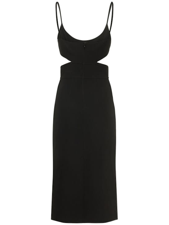 Michael Kors Collection: Virgin wool midi dress with cut-outs