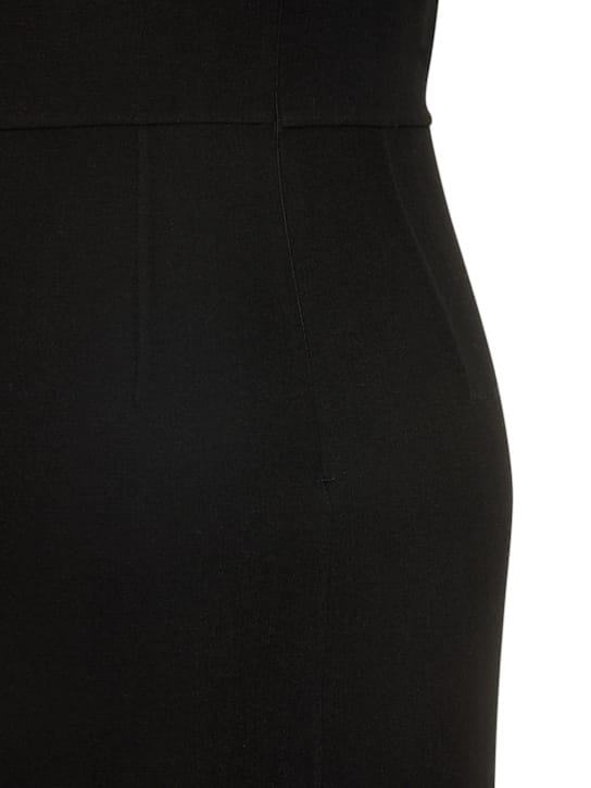 Michael Kors Collection: Virgin wool midi dress with cut-outs