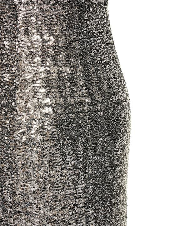 Michael Kors Collection: One-shoulder sequined mini dress