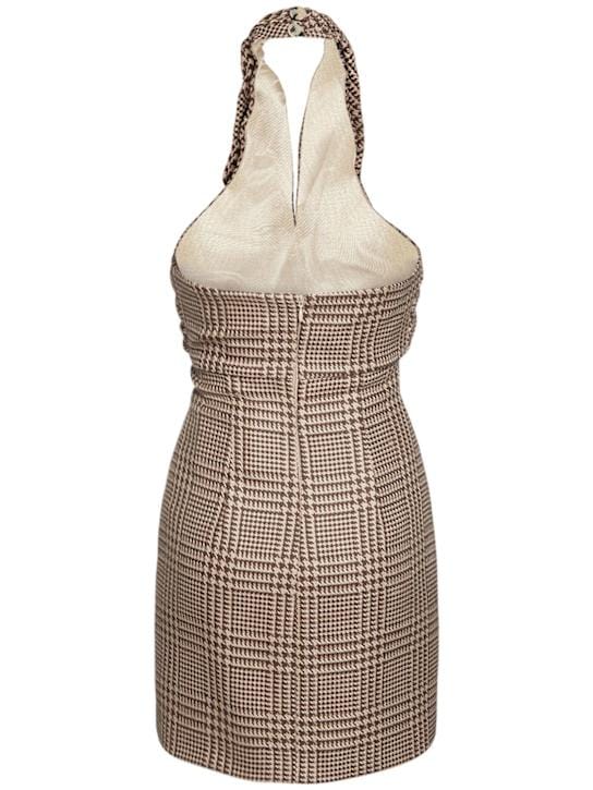 Giuseppe Di Morabito: Halterneck wool mini dress