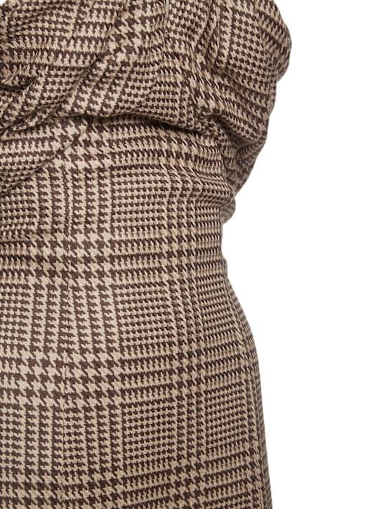 Giuseppe Di Morabito: Halterneck wool mini dress