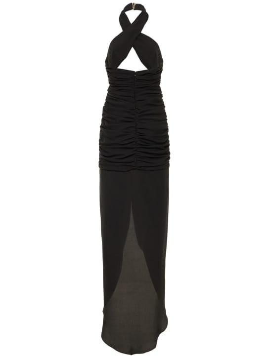 Giuseppe Di Morabito: Halterneck maxi dress with ruching