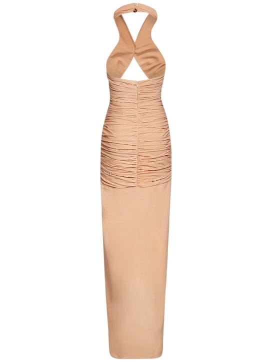 Giuseppe Di Morabito: Halterneck maxi dress with ruching