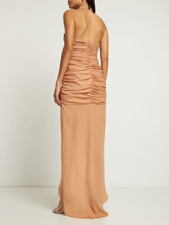 Giuseppe Di Morabito: Halterneck maxi dress with ruching