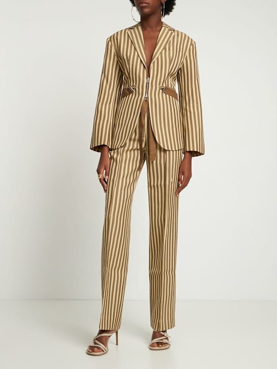 Jacquemus - Le Pantalon Camargue亚麻混纺裤子