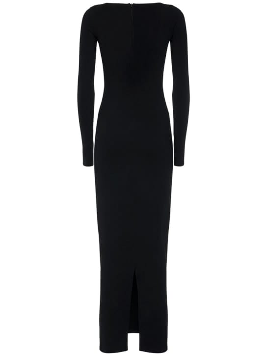 Valentino: Knit maxi dress with sweetheart neckline