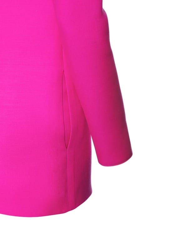 Valentino: Wool and silk mini dress with cut-out