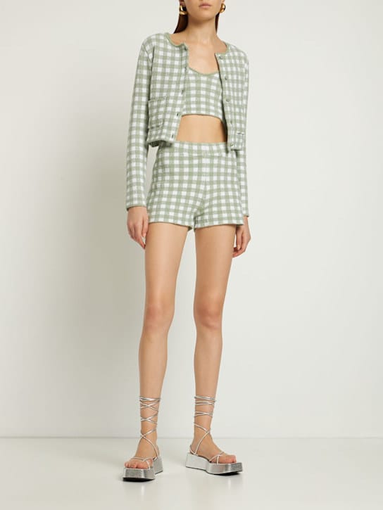 ALTUZARRA: Argia格纹短款上衣
