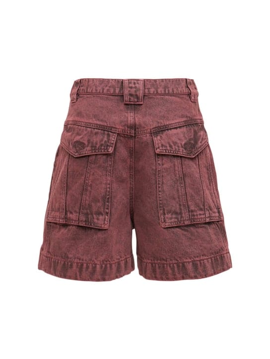 Marant Etoile: Vinca棉质牛仔短裤
