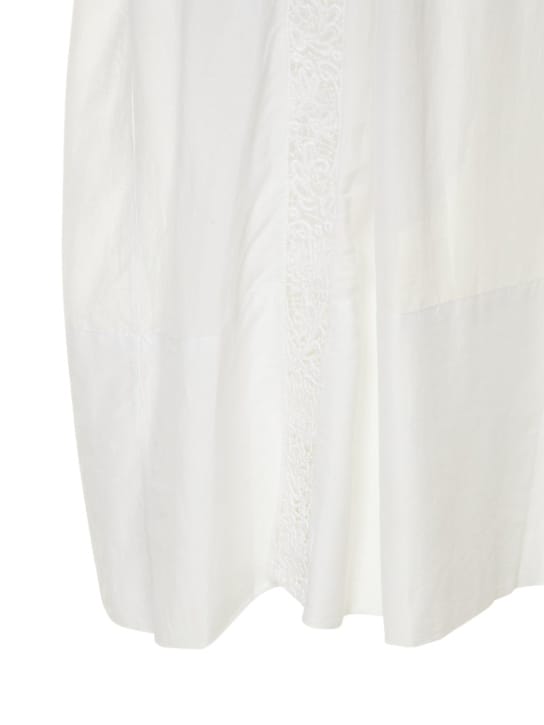 Marant Etoile: Baumwollkleid mit Spitzeneinsätzen