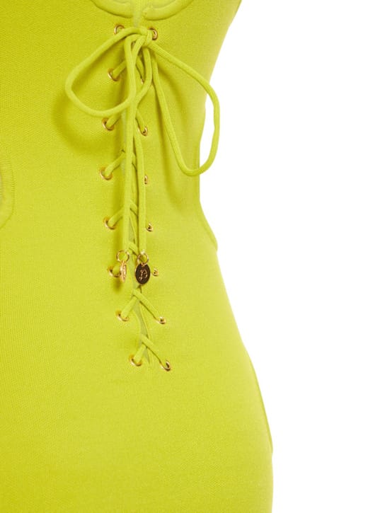 Dundas: Robe courte en maille à découpes