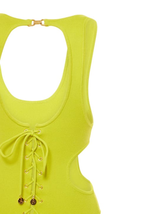 Dundas: Robe courte en maille à découpes