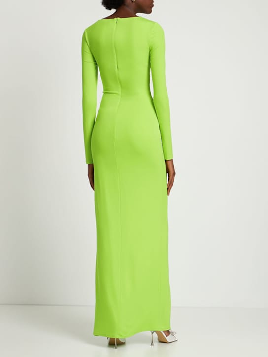Dundas: Vestido largo de jersey con aberturas