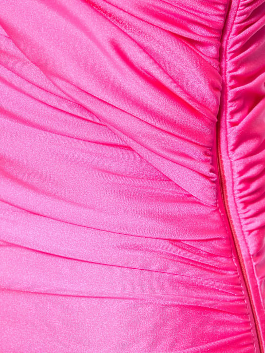 Dundas: Robe courte asymétrique drapée