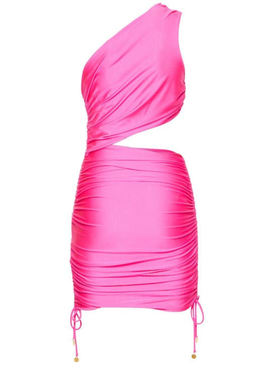 Dundas: Robe courte asymétrique drapée