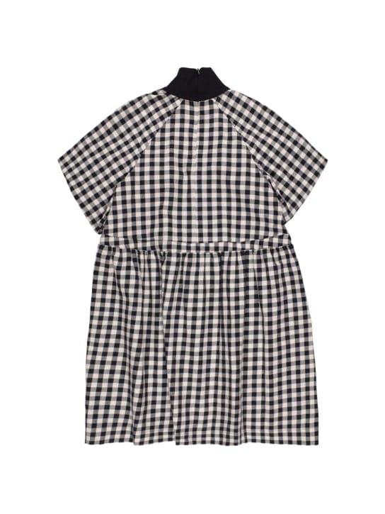 Unlabel: Check printed cotton midi dress