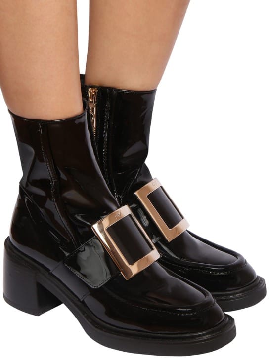 Roger Vivier - 65毫米Viv Rangers漆皮靴子