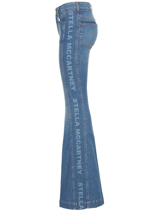 Stella McCartney: 70's弹力棉质喇叭腿牛仔裤