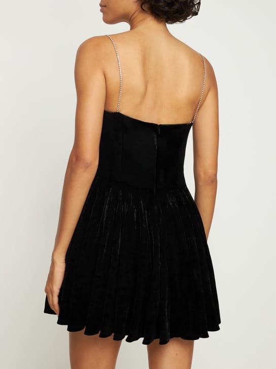 Magda Butrym: Velvet bustier mini dress