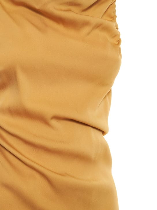 Christopher Esber: Vestido largo drapeado con espalda descubierta