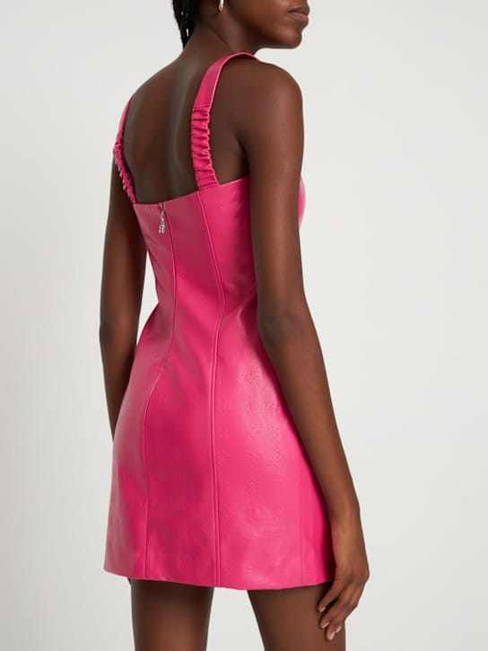 Rotate: Minikleid aus beschichtetem Gewebe
