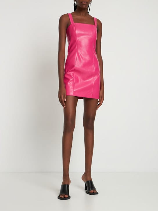 Rotate: Minikleid aus beschichtetem Gewebe