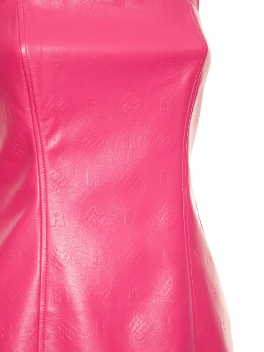 Rotate: Minikleid aus beschichtetem Gewebe