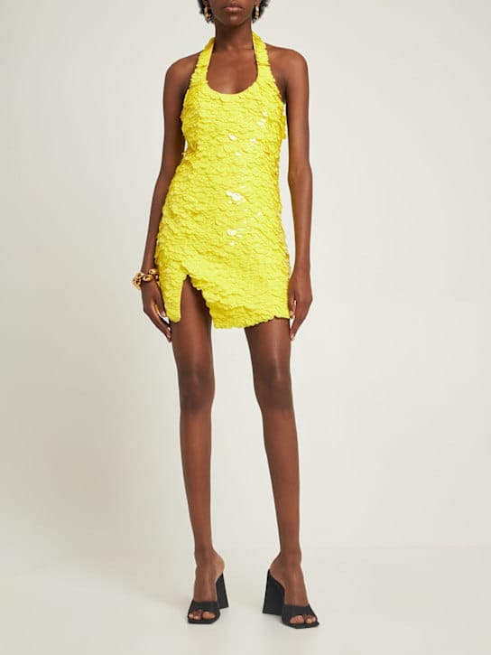 The Attico: A-line sequin mini dress