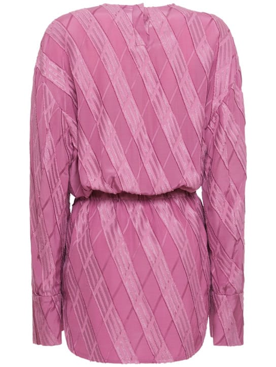 The Attico: Long-Sleeved A-Line Mini Dress