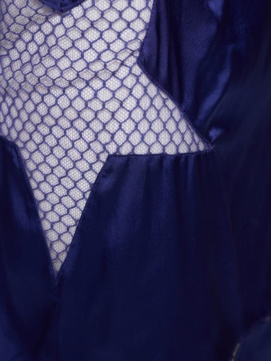 Dundas: Minikleid mit Mesh-Einsätzen