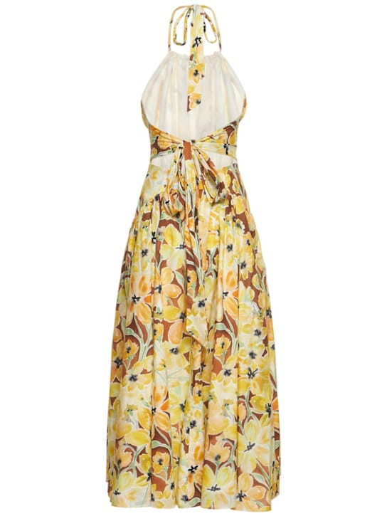 Rosie Assoulin: Vestido midi de algodón halter