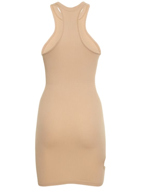 Andreadamo: Ribbed mini dress with cut-out