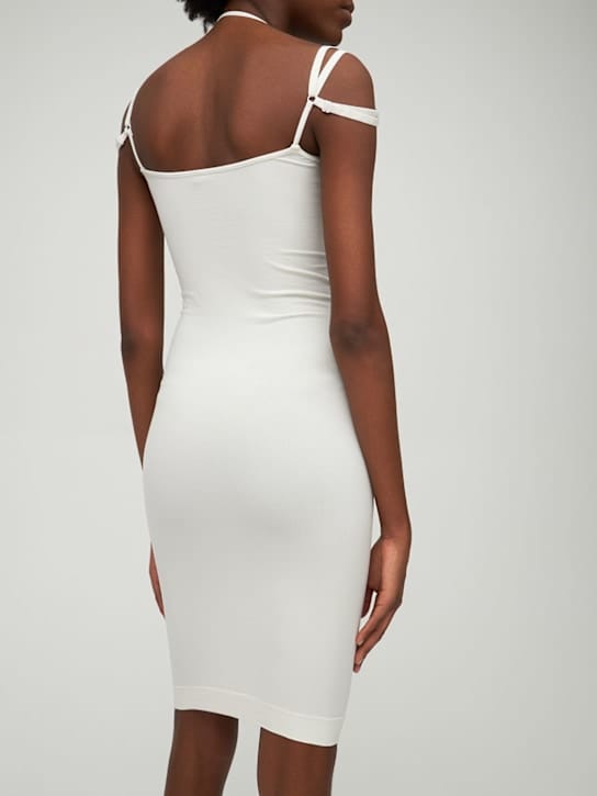 Andreadamo: Stretch midi dress with cut-out