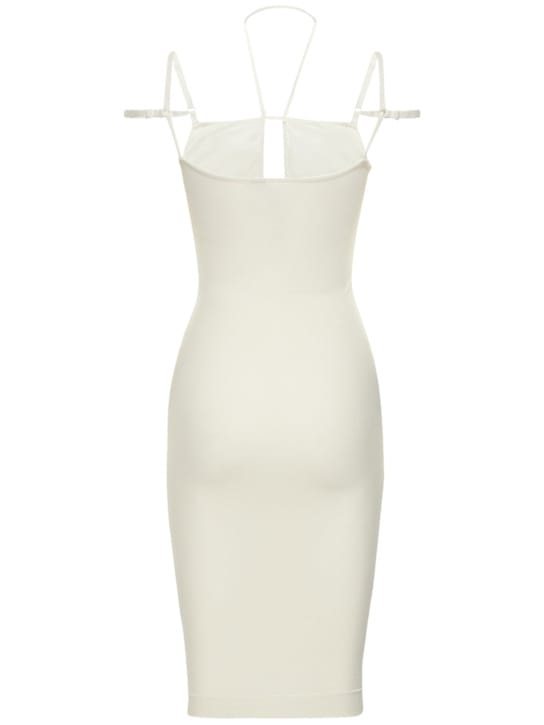 Andreadamo: Stretch midi dress with cut-out