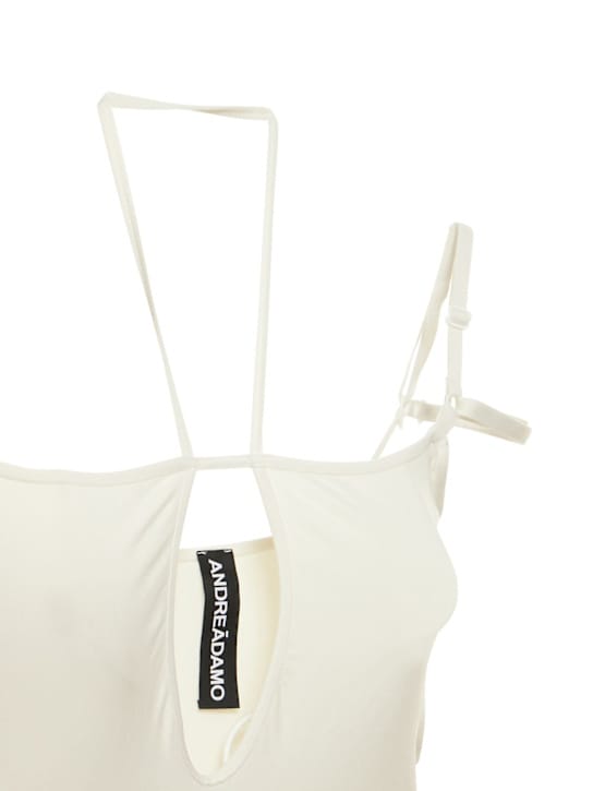 Andreadamo: Stretch midi dress with cut-out