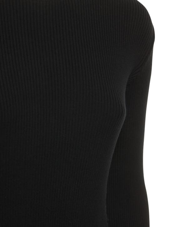 Mach & Mach: Robe courte en maille côtelée