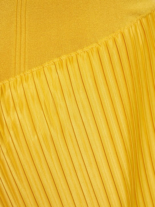 AZ FACTORY: Abito midi plissettato monospalla