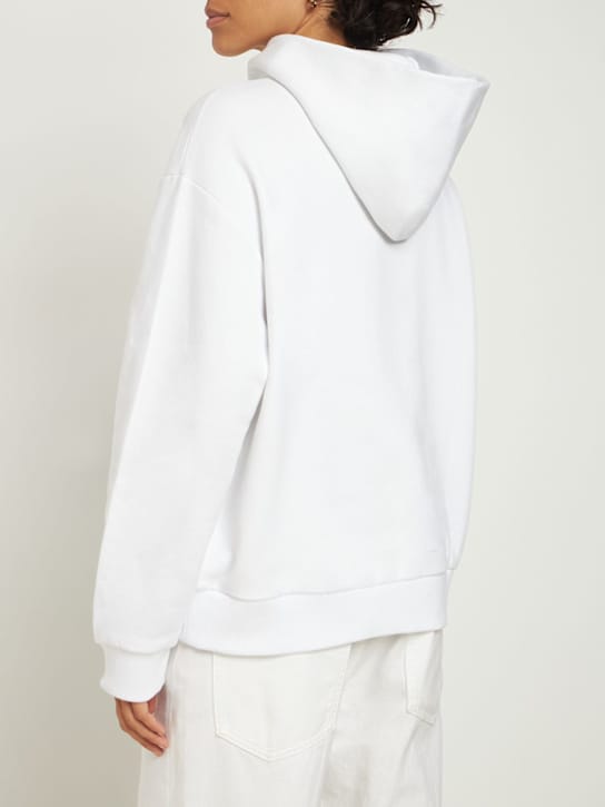 AZ FACTORY: Thebe Bagugu logo棉质平纹针织连帽卫衣