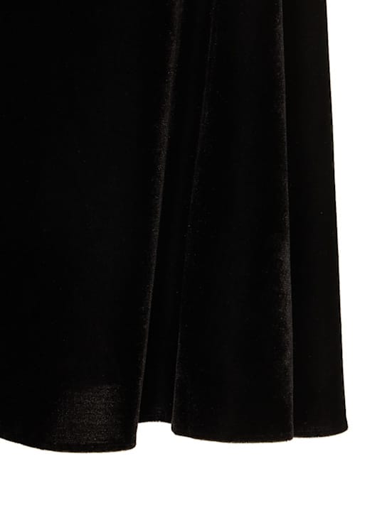 Patbo: Abito lungo in velluto con cut-out