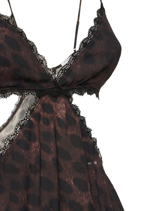 Weworewhat: Mini abito animalier con cut out
