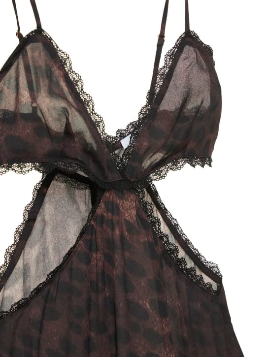 Weworewhat: Mini abito animalier con cut out