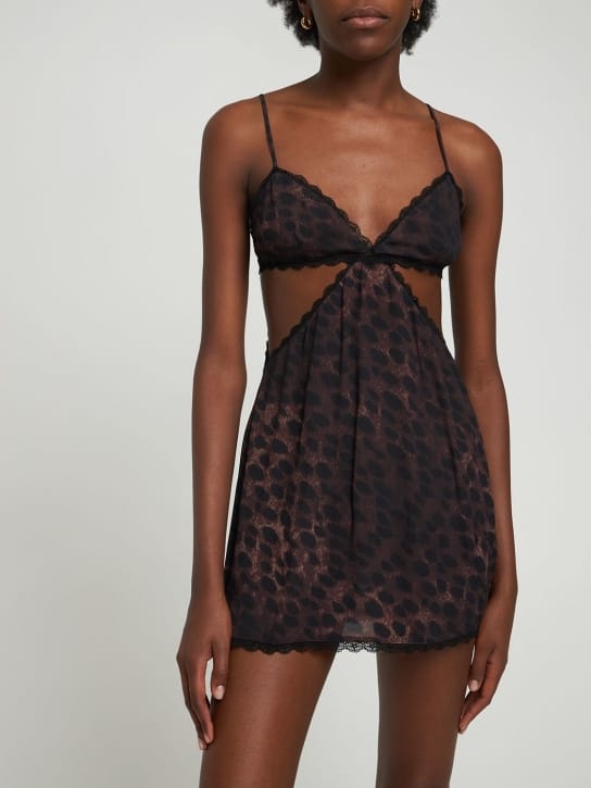 Weworewhat: Mini abito animalier con cut out