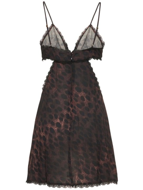 Weworewhat: Mini abito animalier con cut out
