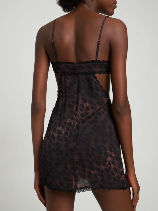 Weworewhat: Mini abito animalier con cut out