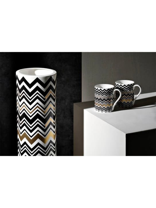 Missoni Home: Zig Zag Gold高筒花瓶