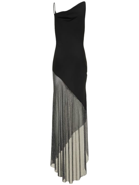 Giuseppe Di Morabito: Asymmetric long dress with crystals